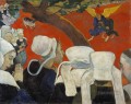 Visión después del sermón Jacob luchando con el ángel Postimpresionismo Paul Gauguin